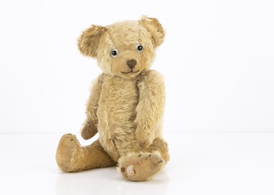 Lot 195 - A 1920s British teddy bear, with blonde mohair