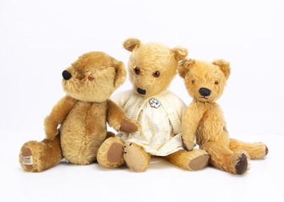 Lot 196 - Three post-war British teddy bears