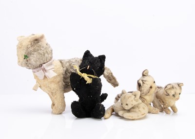 Lot 200 - Five soft toys cats