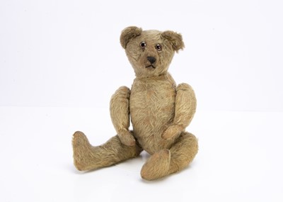 Lot 205 - A 1920s British rattle teddy bear