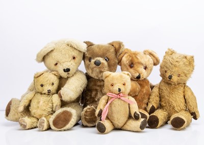 Lot 216 - Eleven post-war British teddy bears