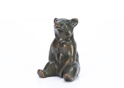 Lot 236 - A bronze model of a bear