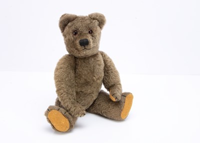 Lot 242 - A 1940s brown wool plush Farnell teddy bear