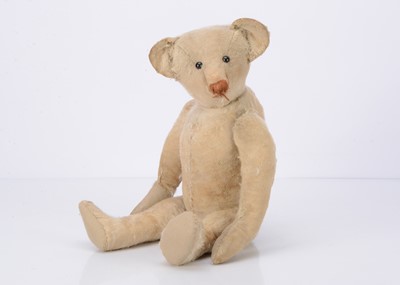 Lot 252 - An early white mohair teddy bear