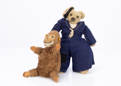 Lot 300 - A Merrythought 1938 Dutch teddy bear dressed as 2nd World War sailor