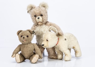 Lot 334 - Three Continental teddy bears