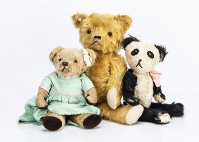 Lot 338 - Three vintage teddy bear friends