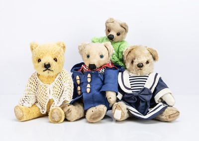 Lot 343 - Four small British teddy bears