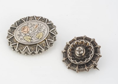 Lot 249 - Two Victorian silver brooches
