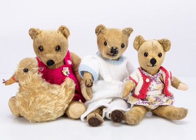 Lot 346 - Two 1930s British teddy bears