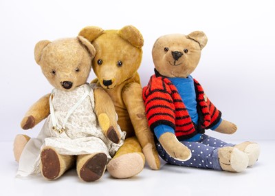 Lot 348 - Three Continental teddy bears