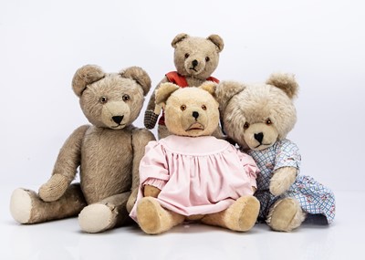 Lot 357 - Four Continental teddy bears