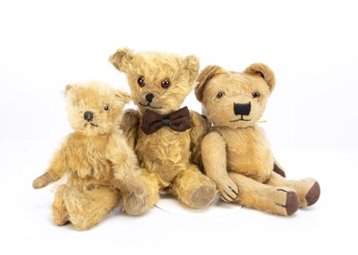 Lot 375 - Three small teddy bear friends