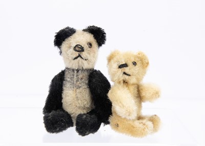 Lot 384 - Two post-war Schuco miniature teddy bears