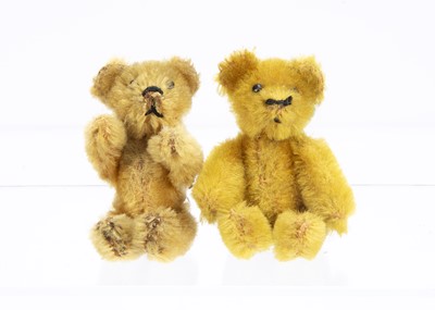 Lot 385 - Two post-war Schuco miniature teddy bears