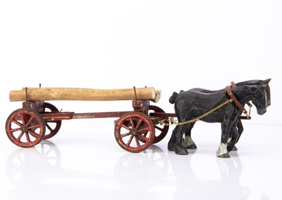 Lot 405 - A Forest Toys of Brockenhurst log wagon