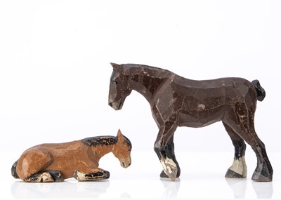 Lot 409 - Two Forest Toys of Brockenhurst horses