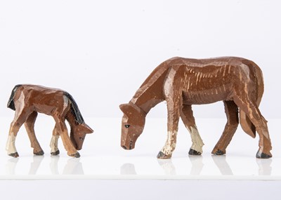 Lot 413 - A Forest Toys of Brockenhurst New Forest pony and foal