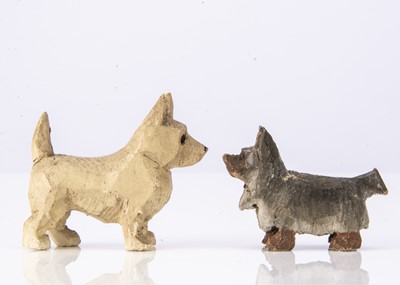 Lot 463 - Two Forest Toy of Brockenhurst Terrier dogs