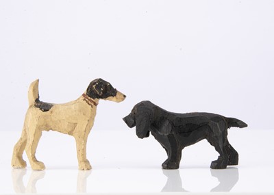 Lot 464 - Two Forest Toy of Brockenhurst dogs