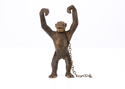 Lot 471 - A rare Forest Toys of Brockenhurst standing chimpanzee