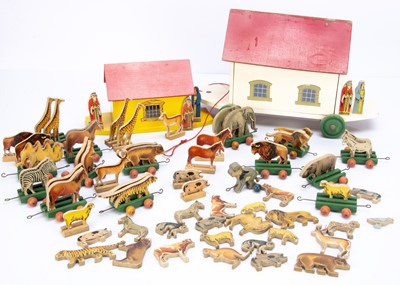 Lot 472 - Two Chad Valley wooden Noah’s Arks