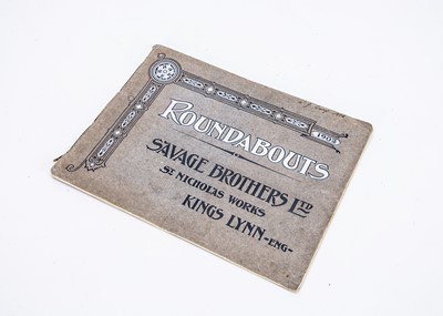 Lot 475 - A rare Savage Brothers Ltd Roundabout catalogue 1902