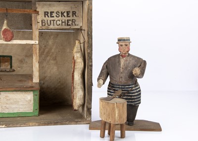Lot 476 - A late 19th century English folk-art Resker Butcher shop