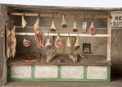 Lot 476 - A late 19th century English folk-art Resker Butcher shop