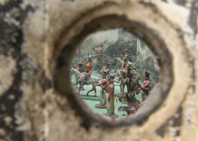 Lot 490 - A interesting 19th century military battle peepshow