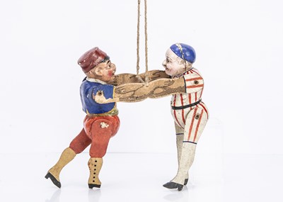 Lot 493 - A late 19th century German political wrestling toy