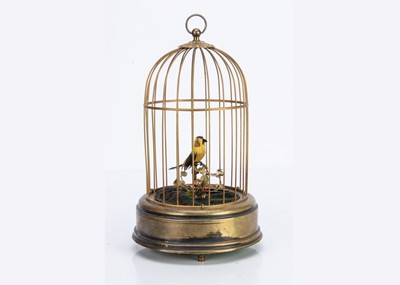 Lot 499 - A second half of the 20th century canary birdcage automaton