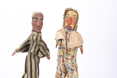 Lot 551 - Two professional Punch & Judy puppets from the Vic Taylor and Billy Norman collection