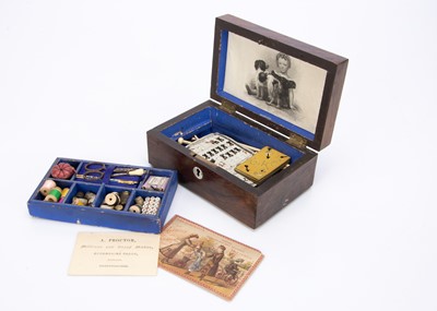 Lot 586 - An 19th century child’s sewing box