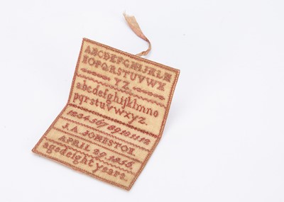 Lot 587 - A rare 1856 pocket sampler