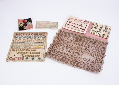 Lot 595 - Various school samplers