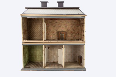 Lot 627 - A rare late 19th century Christian Hacker painted wooden dolls’ house