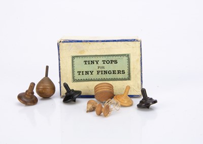 Lot 662 - A rare 19th century dolls’ house boxed ‘Tiny Tops of Tiny Fingers’