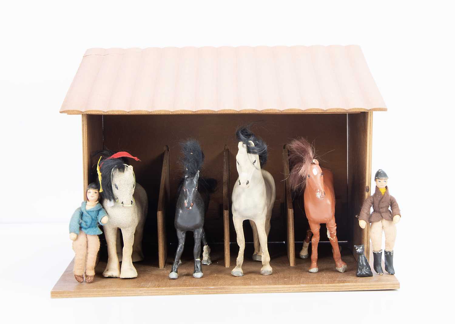 772 - A large and interesting childhood collection of Julip toy horses and accessories,