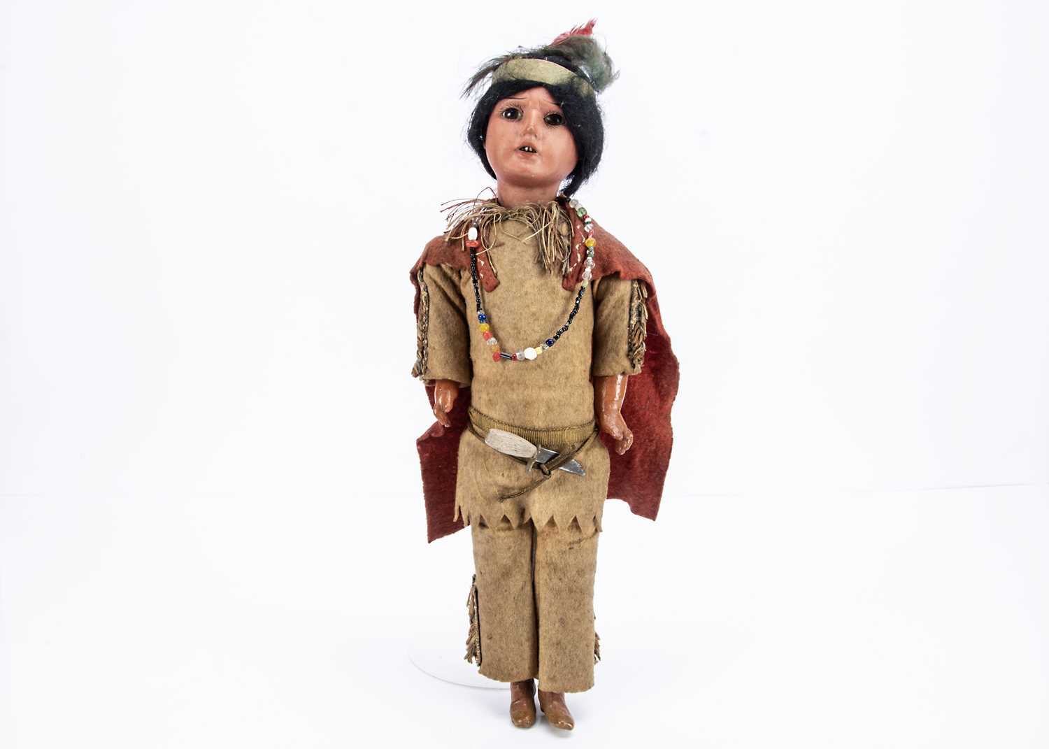 Lot 782 - An Armand Marseille Running Bear Native American Indian doll