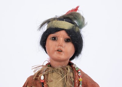 Lot 782 - An Armand Marseille Running Bear Native American Indian doll