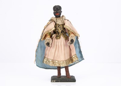 Lot 808 - A 19th century black creche figure