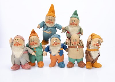 Lot 860 - Small size Chad Valley Walt Disney’s Seven Dwarves 1930s