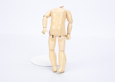 Lot 891 - A small French papier-mache doll’s body