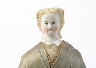 Lot 944 - A Kling bisque headed Autoperipatetikos clockwork walking doll 1860s