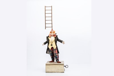 Lot 947 - A rare Roullet & Decamps clown balancing ladder automaton