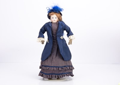 Lot 954 - A rare Blampoix Senior pressed bisque shoulder-head fashionable doll