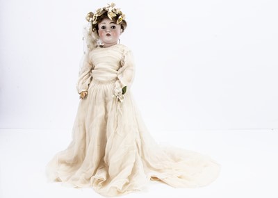 Lot 991 - A Kestner 162 lady doll dressed a bride