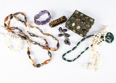 Lot 365 - A collection of ornamental bead necklaces
