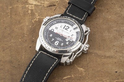 Lot 371 - A modern Hamilton Khaki Automatic GMT Twilight stainless steel wristwatch